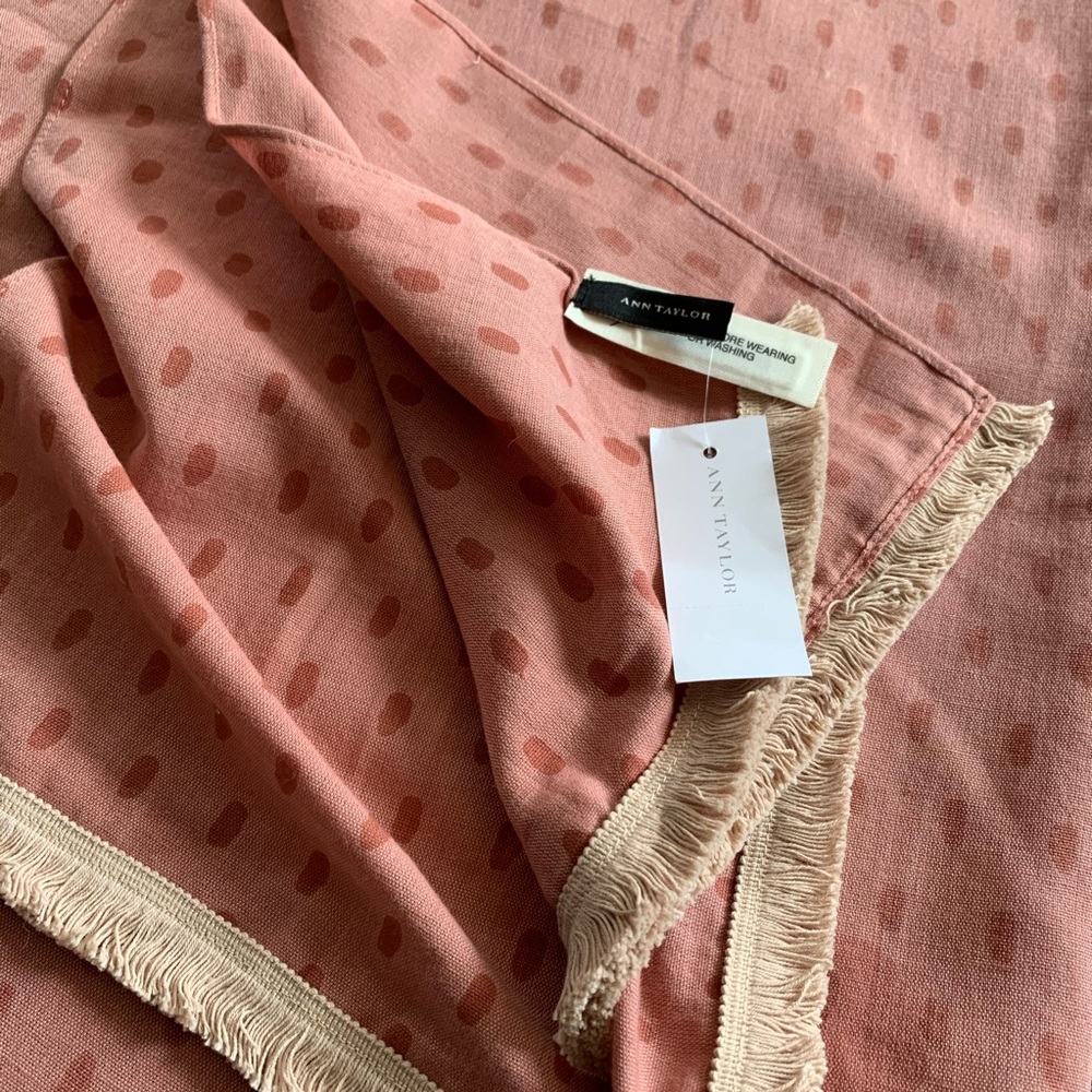 ANN TAYLOR cotton scarf NEW